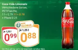 Globus Coca-Cola Limonade Angebot