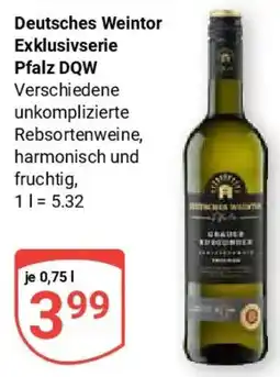 Globus Deutsches Weintor Exklusivserie Pfalz DQW Angebot