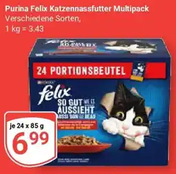 Globus Purina Felix Katzennassfutter Multipack Angebot