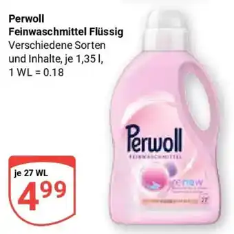 Globus Perwoll Feinwaschmittel Flüssig Angebot