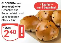 Globus GLOBUS Butter Schokobrötchen Angebot