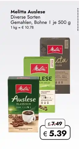 Travel Free Melitta auslese kaffee Angebot