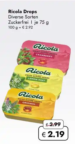 Travel Free Ricola drops Angebot