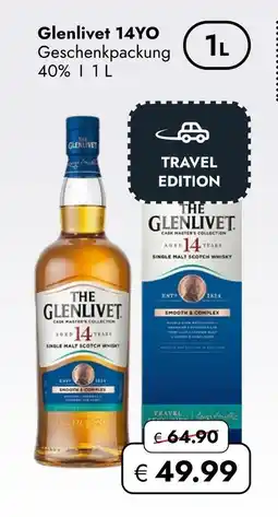 Travel Free Glenlivet 14yo single malt whiskey Angebot