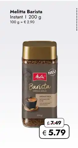 Travel Free Melitta barista Angebot