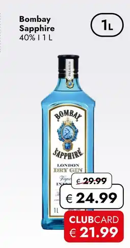 Travel Free Bombay sapphire london dry gin Angebot