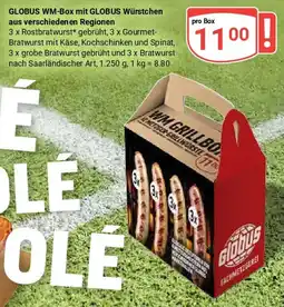 Globus GLOBUS WM-Box mit GLOBUS Würstchen aus verschiedenen Regionen Angebot