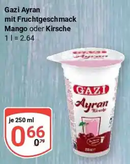 Globus Gazi Ayran mit Fruchtgeschmack Mango oder Kirsche Angebot