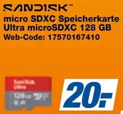 Expert Bening SANDISK micro SDXC Speicherkarte Ultra microSDXC 128 GB Angebot