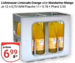 Globus Lichtenauer Limonade Orange oder Mandarine-Mango Angebot