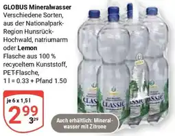 Globus GLOBUS Mineralwasser oder Lemon Angebot
