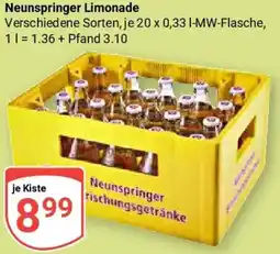 Globus Neunspringer Limonade Angebot