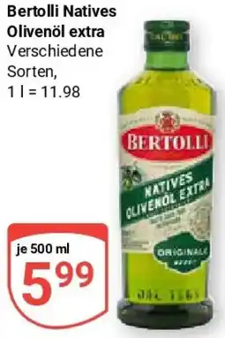 Globus Bertolli Natives Olivenöl extra Angebot