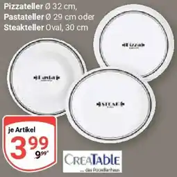 Globus Creatable Pizzateller, Pastateller oder Steakteller Angebot