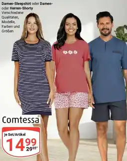 Globus Comtessa Damen-Sleepshirt oder Damen- oder Herren-Shorty Angebot