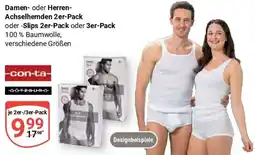 Globus con-tan GÖTZBURG Damen- oder Herren- Achselhemden 2er-Pack oder -Slips 2er Pack oder 3er-Pack Angebot