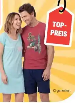 Globus Damen-Shorty oder -Sleepshirt oder Herren-Shorty Angebot