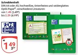 Globus Oxford Schreiblernheft Angebot