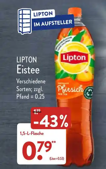 Aldi Nord Lipton Eistee 1,5L Angebot