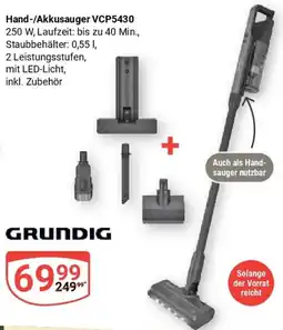 Globus Hand-/Akkusauger VCP5430 GRUNDIG Angebot