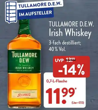 Aldi Nord Tullamore Dew Irish Whiskey 0,7L Angebot