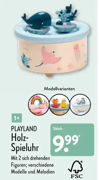 Aldi Nord Playland Holz Spieluhr Angebot