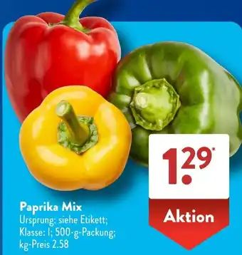 Aldi Süd Paprika Mix Angebot