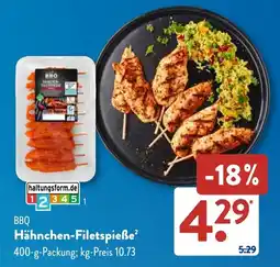 Aldi Süd BBQ Hähnchen-Filetspieße Angebot