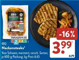 Aldi Süd BBQ Nackensteaks Angebot
