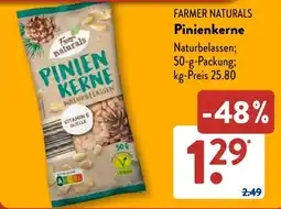 Aldi Süd Farmer Naturals Pinienkerne Angebot