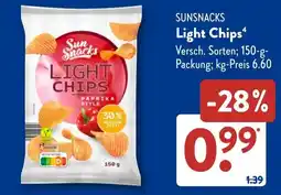 Aldi Süd SunSnacks Light Chips Angebot