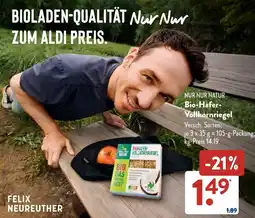 Aldi Süd NUR NUR NATUR Bio-Hafer-Vollkornriegel Angebot
