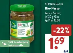 Aldi Süd Nur Nur Natur Bio-Pesto Angebot