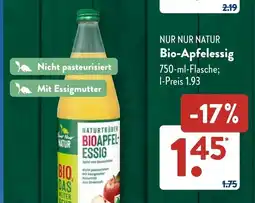 Aldi Süd NUR NUR NATUR Bio-Apfelessig Angebot