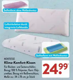 Aldi Süd NOVITESSE Klima-Komfort-Kissen Angebot