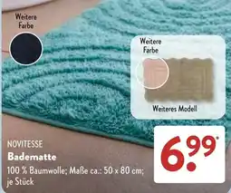 Aldi Süd NOVITESSE Badematte Angebot