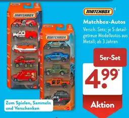 Aldi Süd Matchbox-Autos Angebot