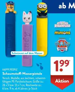 Aldi Süd HAPPY PEOPLE Schaumstoff-Wasser pistole Angebot