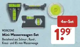 Aldi Süd WORKZONE Mini-Wasserwaagen-Set Angebot