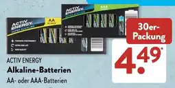 Aldi Süd ACTIV ENERGY Alkaline-Batterien Angebot