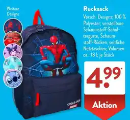 Aldi Süd Rucksack Spider-Man Angebot