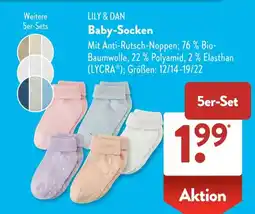Aldi Süd LILY & DAN Baby-Socken Angebot