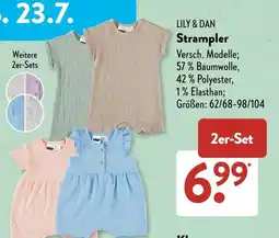 Aldi Süd LILY & DAN Strampler Angebot