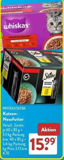 Aldi Süd WHISKAS/SHEBA Katzen-Nassfutter Angebot