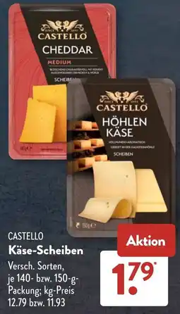 Aldi Süd CASTELLO Käse-Scheiben Angebot