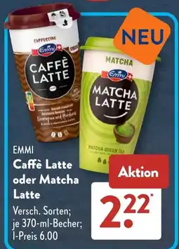 Aldi Süd EMMI Caffè Latte oder Matcha Latte Angebot