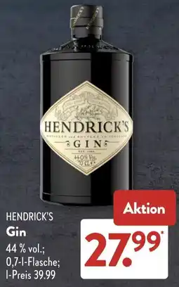 Aldi Süd HENDRICK'S Gin Angebot