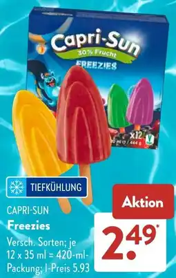 Aldi Süd CAPRI-SUN Freezies Angebot