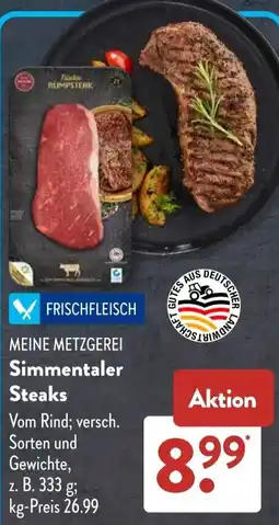 Aldi Süd Simmentaler Steaks Angebot
