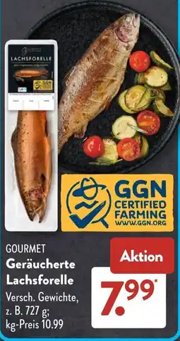 Aldi Süd GOURMET Geräucherte Lachsforelle Angebot